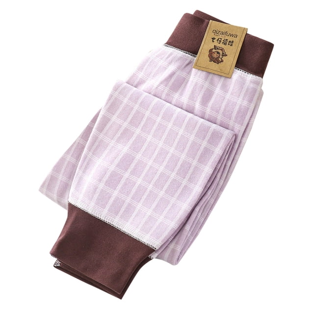 Pantalones largos de invierno para niños, de tela a cuadros, con forro polar y leggings gruesos, pantalones largos para niñas, pantalones de poliéster.