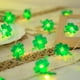 thumbnail image 4 of Luces de hilo del Día de San Patricio - Cadena de luces LED Trébol de 4 hojas con tréboles verdes, 200cm/78,7 pulgadas Funcionando con pilas para decoración de fiestas en casa, 4 of 7