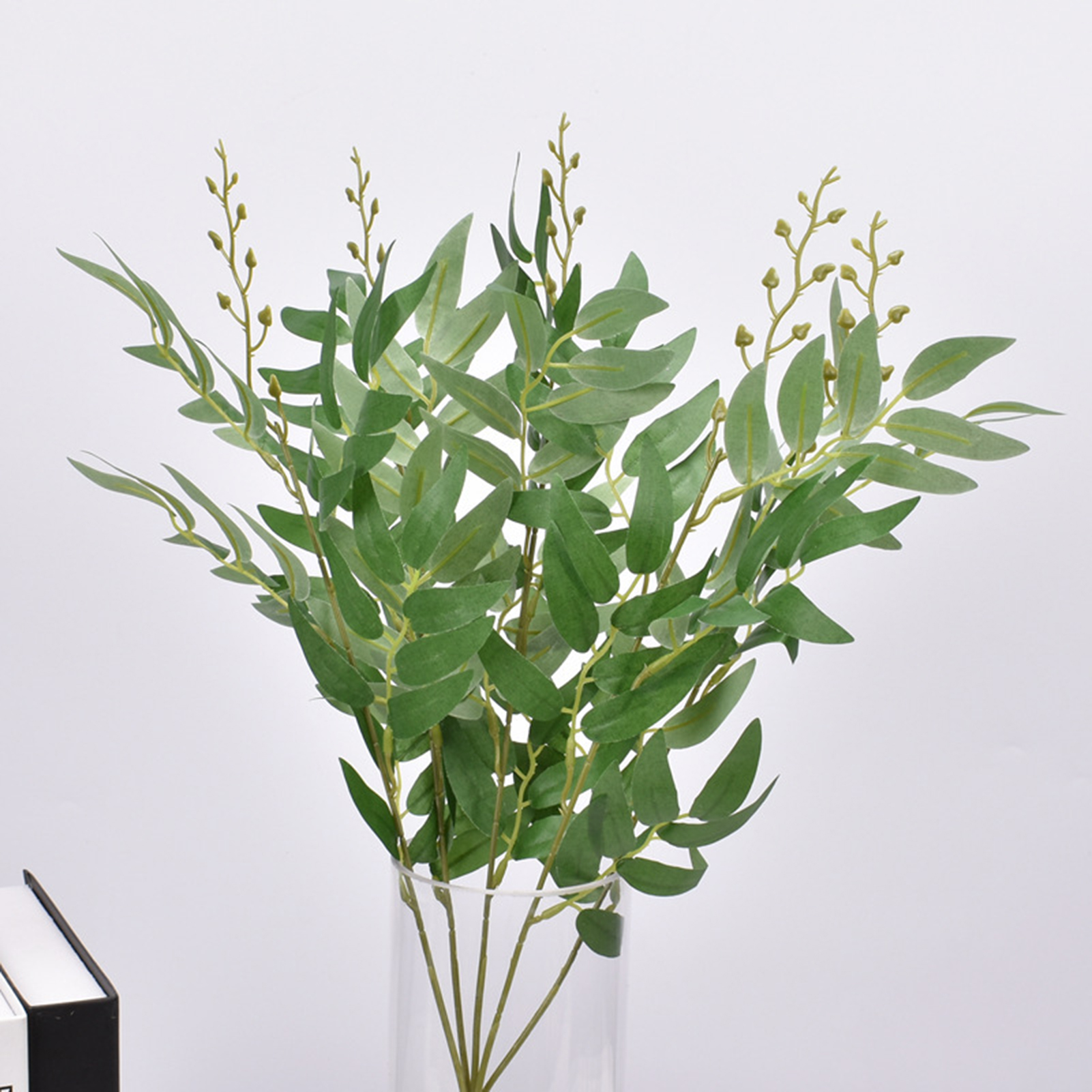 5 Forks Artificial Italian Ruscus Greenery Stems Faux Hanging Greenery Spray Best Filler Fake Plants for Wedding Bouquet Centerpieces Home Decorations