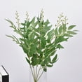 thumbnail image 2 of 5 Forks Artificial Italian Ruscus Greenery Stems Faux Hanging Greenery Spray Best Filler Fake Plants for Wedding Bouquet Centerpieces Home Decorations, 2 of 7