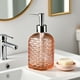 thumbnail image 1 of Accesorios de baño Botella de jabón líquido con patrón de ondas Botella de jabón tipo prensa de vidrio de colores Botella de jabón vacía para el hogar Champú Gel de ducha Dispensador Botella de jabón, 1 of 6