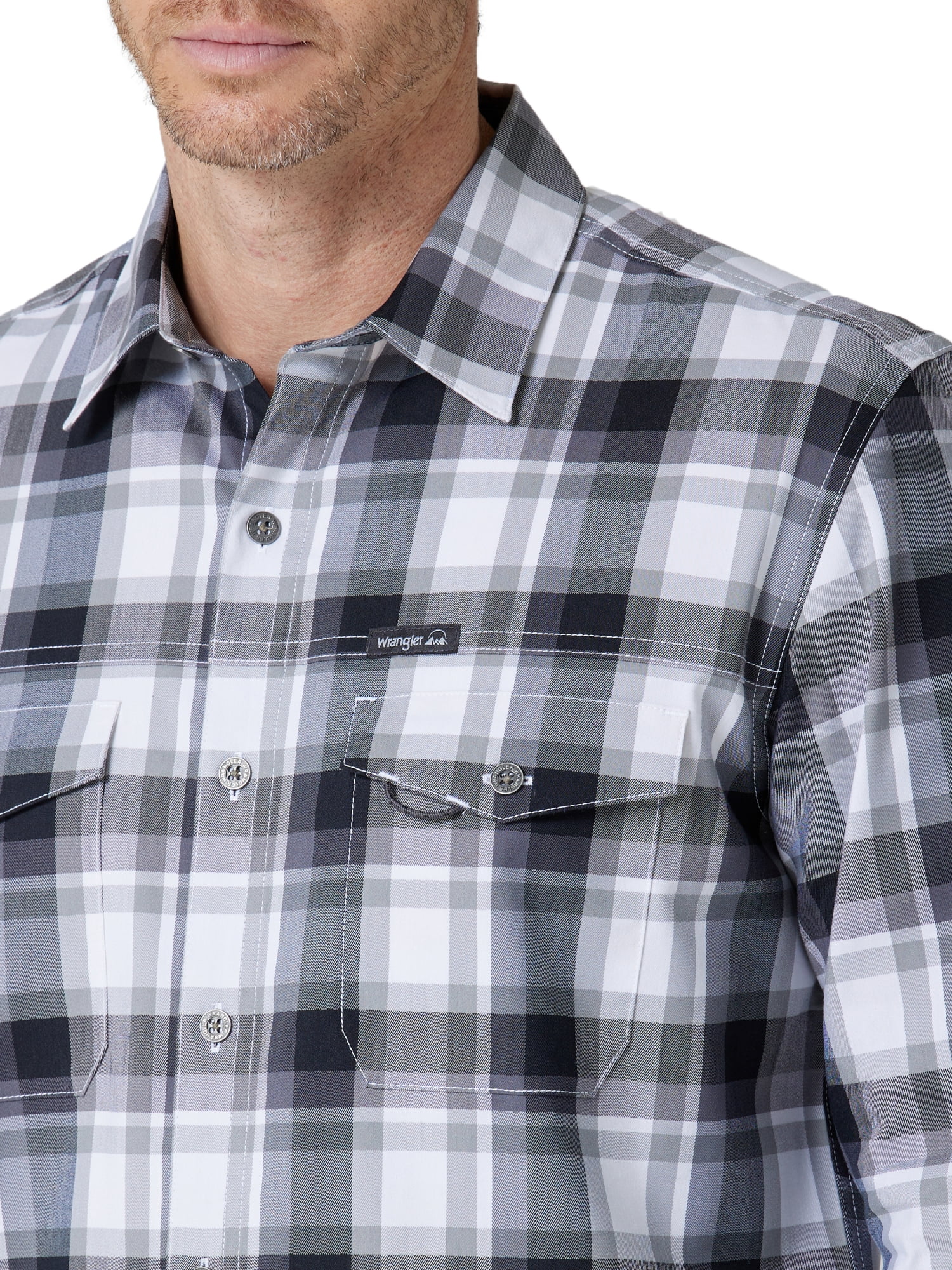 Wrangler Men's Long Sleeve Outdoor Shirt, Sizes S-5XL