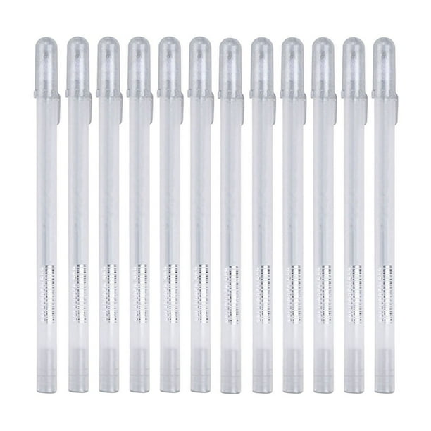 Bolígrafos de Gel Blancos de Punta Fina, Bolígrafos de Tinta de Gel para Ilustración, 15 Ml