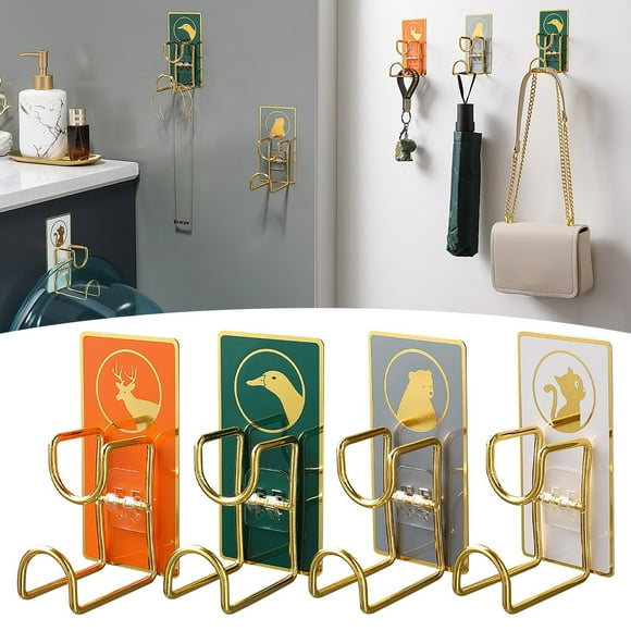 Fiudx Gancho Invencible, Gran Capacidad de Carga, Diseño Fácil de Despegar Sin Dejar Rastro, Sin Agujeros Ni Residuos, Organizador para Puerta de Baño y Cocina, Multiusos, Tamaño 11 X 6,2 X 6 Cm