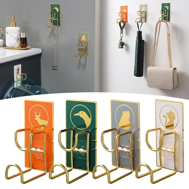 Vaidha Invincible Hook- Towel Rack Traceless Hook Punch Kitchen Bathroom Door