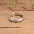 thumbnail image 3 of LD DESIGNS Solid Silver Hammered Ring Band, 925 Sterling Silver Band, Hammered Silver Ring, 3 of 7