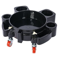 5 Gallon Bucket Dolly - Rolling Bucket Cart with Swivel Casters - Car Wash Detailing - Heavy Duty 250lb Capacity - Professional & Home Use