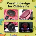 thumbnail image 7 of Track Seven 12V Electric Ride-On ATV, Dinosaur Four Wheeler Electric Car with Bluetooth, LED Lights, Music, Electric Quad Ride-On Toy Car for Toddlers Boys Girls Age 2+, Rose Pink, 7 of 7