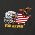 thumbnail image 2 of Forever Free T-Shirt | Patriotic American Black Tee Gift, 2 of 5