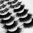 Magnetic Eyelashes False Eyelashes Faux Mink Lashes Pack 7 Pairs 8D ...