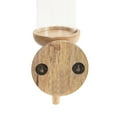thumbnail image 5 of Kate and Laurel Shae Transitional Wooden Wall Sconce, 5 x 5 x 13, Natural Wood, Rustic Candle Holder with Removable Glass Cylinder for Flameless Pillar Candles, 5 of 9
