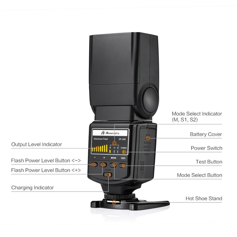 Powerextra DF-400 Speedlite Flash for Canon, Nikon, Pentax Powerextra DF-400 Speedlite Flash for Canon, Nikon, Pentax