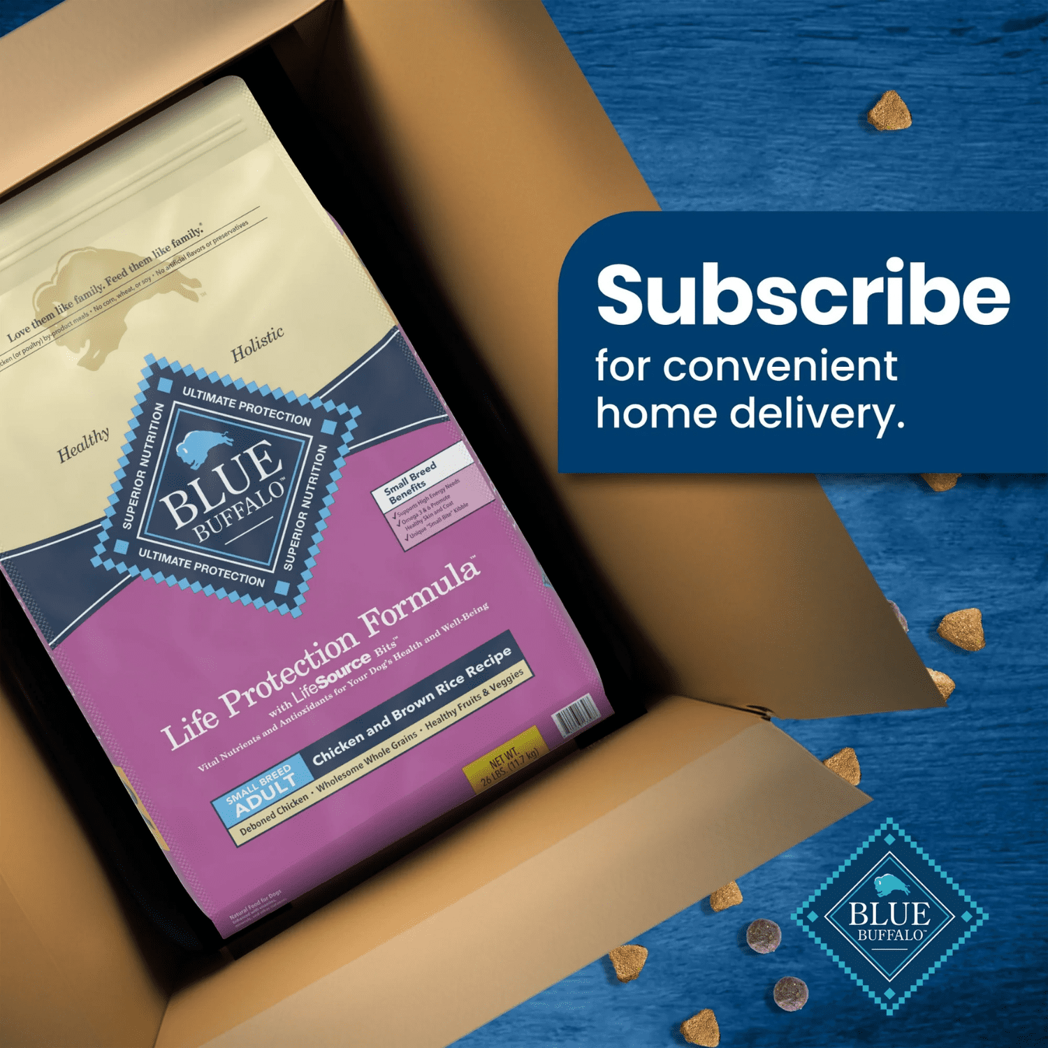 BLUE Life Protection Formula recette poulet et riz brun pour chiens adultes de race de petite taille