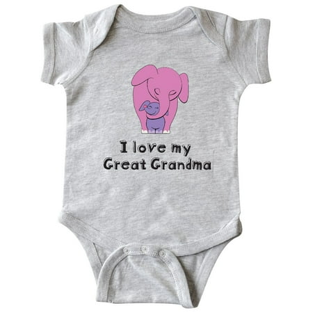 I Love my Great Grandma Elephant Infant Creeper