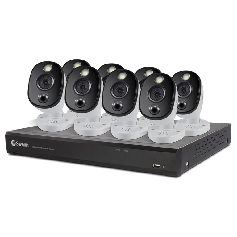 スワンSwann スマートセキュリティーシステム 4K UHD 8台カメラ Free Shipping! Swann 4K Ultra HD 16 Channel DVR Security System
