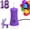 Purple, variant on Balloon Pump Electric Balloon Pump Air Balloon Pump Balloon Blower Machine Portable Long Blower Machine Blue/Orange// Electric Balloon Pump Inflator for Party/Wedding/Birthday Decor
