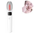 thumbnail image 2 of 1 pcs Eye Facial Massager Wand Heated vibrating massage head - Red LED light device - Eye bags and dark circles remover - Simple button controls and ergonomic design, 2 of 9