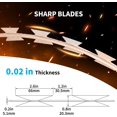 thumbnail image 3 of TMEE Razor Wires Razor Barbed Wire 246ft,5 Coils 49 ft Razor Wire Fencing Razor Fence Non-Rusting Razor Ribbon Barbed Wire Razor Wire Fence Rolls Razor Useful Protection for Garden, 3 of 6