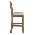 thumbnail image 5 of Weston Home Pulukan Cane Accent x-Back Counter Height Chair (Set of 2), Oak Finish, Beige Linen, 5 of 10