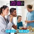 thumbnail image 6 of sruoe Alarm Clock, Alarm Clocks for Bedroom, Smart Alarm Clock, Clock Alarm, Deep Sleep Alarm Clocks, Bell Alarm Clock, Wireless Charging Home, Plastic, 6 of 6