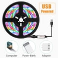 thumbnail image 2 of RGB LED Light Strip with 24-Button Remote Control, 16 Colors, Flexible LED Lights, Waterproof TV Backlight, USB Powered, Suitable for Home Decoration, 2 of 6