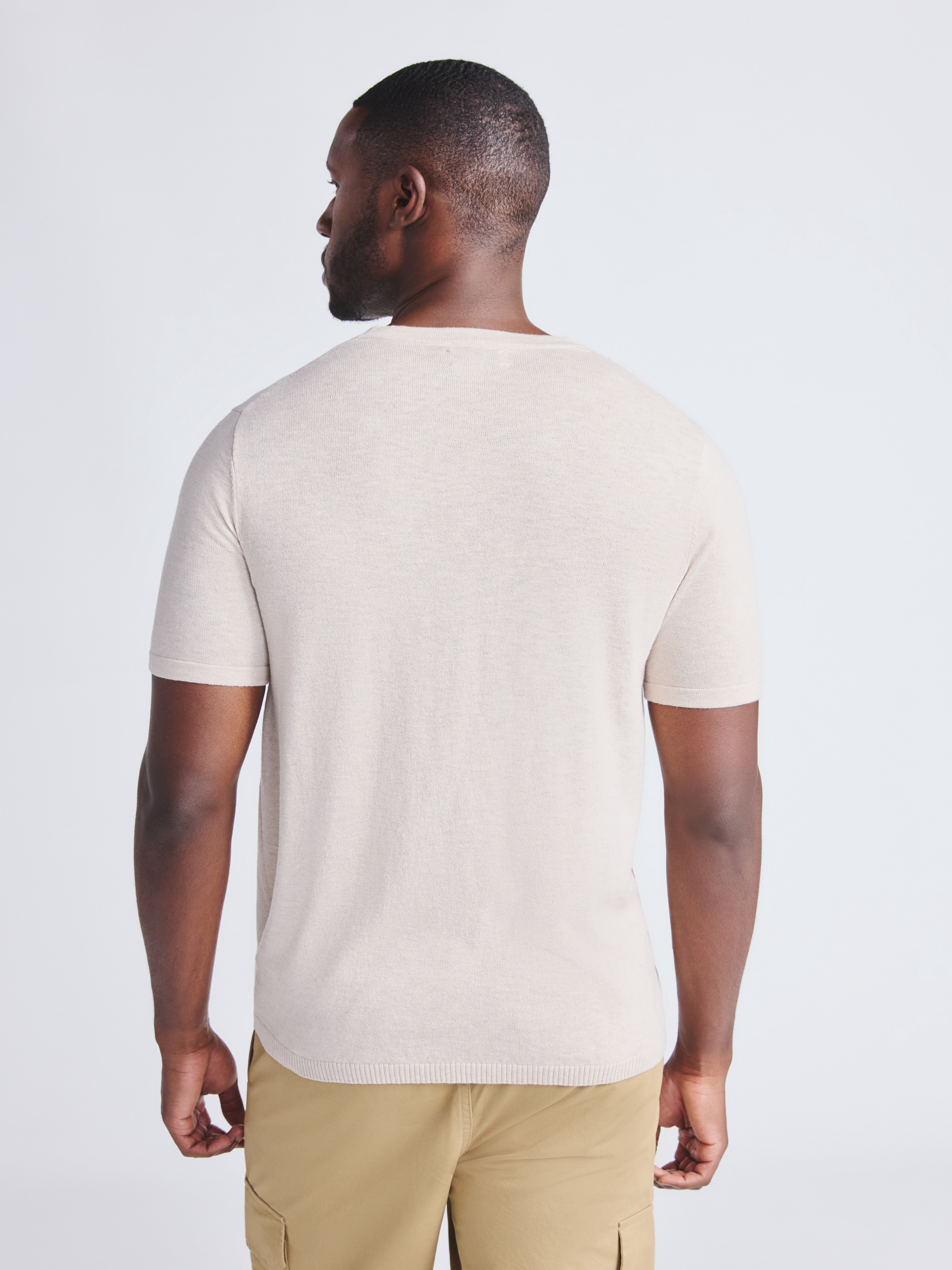 Free Assembly Men's Sweater Tee with Short Sleeves, Sizes S-3XL