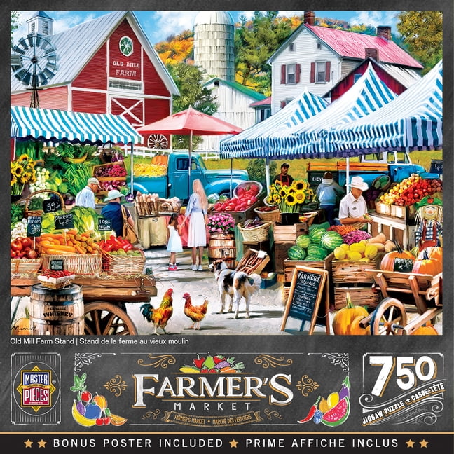 MasterPieces Farmer's Market Collection Old Mill Farm Stand 750