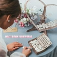 thumbnail image 3 of Wedding Guest Book Drop Box Wooden Frame Heart Shape with 80 Blank Hearts, Wedding Decorations for Reception Table Scatter Display Decoration for Baby Shower Graduation Anniversary, 3 of 9