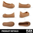 thumbnail image 4 of FLEX BOOT GUARD Compatible with UGG Boot, Waterproof Silicone Rubber Shoe Covers, Reusable Upgraded Overshoes, Non-Slip Washable for Women, Men (XL (Men 12-14), Chestnut), 4 of 7