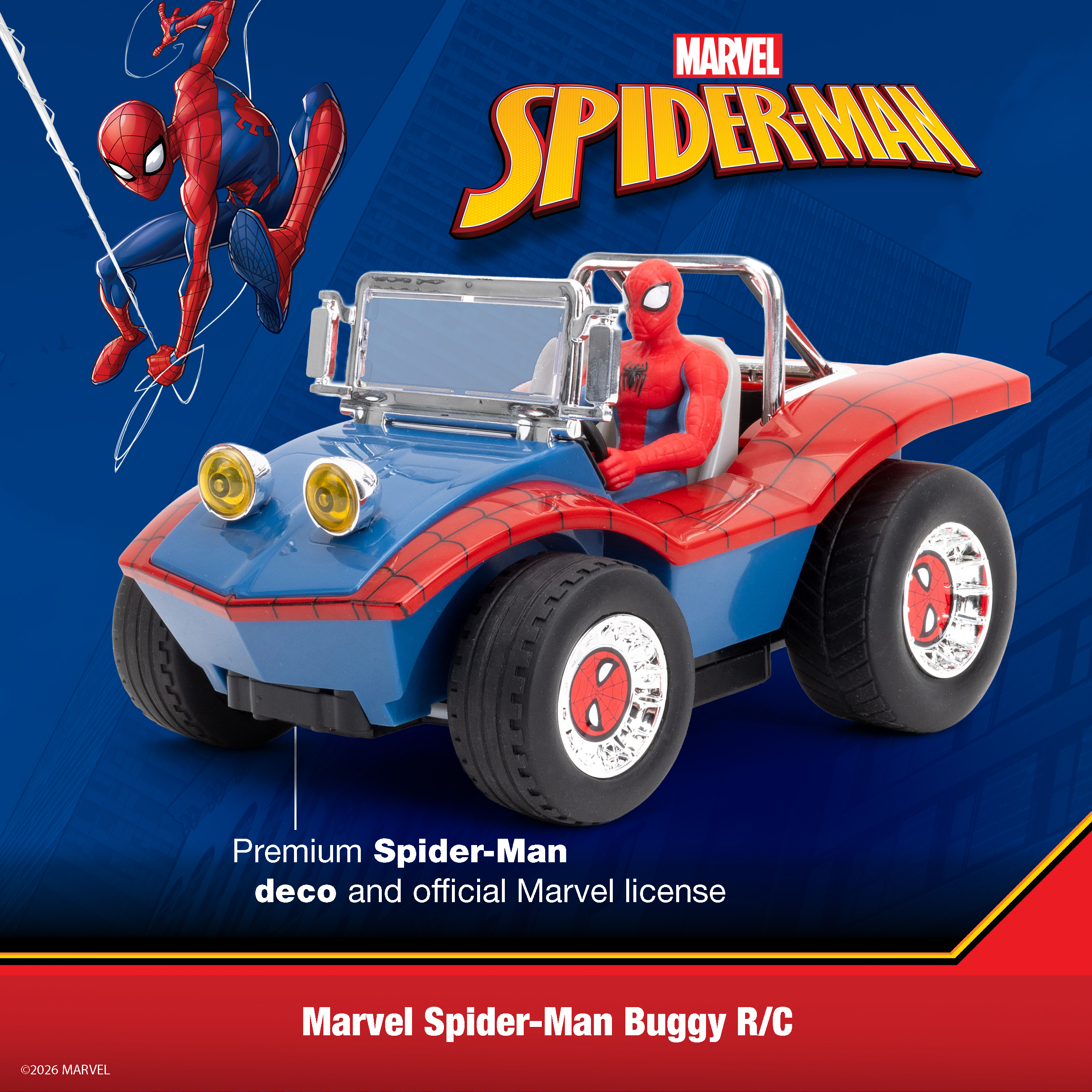 Jada Toys Spider-Man 7" Remote Control Buggy with Figure photo 6