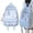 Blue, variant on Women Big Capacity Backpack Kawaii Pin Cute Pendant Aesthetic Daypack Travel Bag