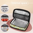 thumbnail image 6 of KUIFORTI Yellow Lemon Print Handbag Tote Bag Insulated Lunch Bag School Satchel Bag Leakproof Work School Cooler Bag Storage Pouch, 6 of 7
