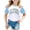 Light Blue, variant on Toddler Boys Girls T-Shirts Summer Us City Printed Raglan Short Sleeve Trendy Tees Casual Daily Outdoor Activities Stylish T Shirts,Sizes 4-5T