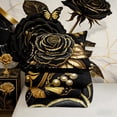 thumbnail image 5 of Manfei Black Gold Rose Bedding Twin Comforter Set for Women, Golden Leaves Down Comforter, Princess Pearl Bedding Sets Twin with Comforter, Lightweight Bedroom Decor, 2 Pieces Reversible, 5 of 7