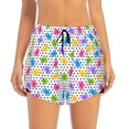 thumbnail image 2 of Pofeuu Bear And Polka Dot Print Women's Athletic Shorts Running Workout Shorts Tummy Control Quick Dry Gym Shorts with Pockets Double layer sports shorts-Medium, 2 of 7
