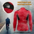 thumbnail image 2 of TFixol Hombres Media Cremallera Manga Larga Ciclismo Jersey Secado Rápido Transpirable, 2 of 8