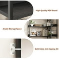 thumbnail image 4 of Memoryfield Industrial Corner Bookshelf, 5 Tier L Shaped Bookcase with Metal Frame, Large Shelf Display Rack for Living Room Bedroom, Black, 4 of 6
