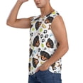 thumbnail image 3 of Lsque Rottweiler Print Men's Cotton Blend Sleeveless Muscle Shirts (S-3XL)- Moisture Wicking, Odor Protection, UPF 30+,Medium, 3 of 8