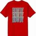 thumbnail image 4 of Western Howdy Adult Short Sleeve Tee-XS-Red, 4 of 6