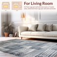 thumbnail image 2 of ODIKA 5' x 7' Machine Washable Non-Slip Area Rug, Geometric Grid High Traffic Rug, Gray, 262332, 2 of 7