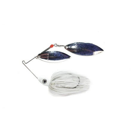Nichols Lures Pulsator Metal Flake Double Willow Spinnerbait Lavender Shad 1/2-Ounce