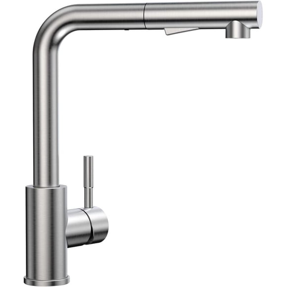 Kitchen Faucet with Pull-Out Sprayer and 2 Spray Modes, Kitchen Mixer Tap with 360° Rotating Pull-Out Sprayer, Hot & Cold Water Available
