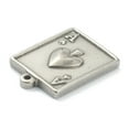thumbnail image 3 of 10 pc Non-Tarnish 304 Stainless Steel Pendants The Ace of Spades Stainless Steel Color 22x16x3mm Hole: 1.4mm, 3 of 3