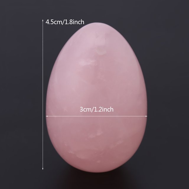 Cuarzo Rosa Yoni Egg Kegel Ejercicio Piedra Preciosa Recuperación Posparto Piedra De Masaje Hecho De Cuarzo Rosa Cuidadosamente Tallado Y Pulido Para Un Acabado Exquisito