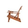 thumbnail image 4 of W Unlimited SW2101WN-CH2ET Earth Collection Adirondack Chair with Phone & Cup Holder, Walnut, 4 of 5