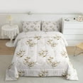 thumbnail image 2 of jejeloiu Retro Rustic Flower Full Size Comforter Sets,Vintage Natural Plant Bedding Comforter Set,Brown Gray Bedding Sets For Girls Kids,Super Cozy Room Decor Reversible,3-Piece, 2 of 8