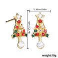 thumbnail image 2 of Pendientes de Navidad de dibujos animados de moda para mujer Pendientes de campana de Santa Wmkox8yi sjalhkljlk4520, 2 of 3