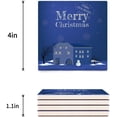 thumbnail image 3 of FMSHPON Merry Christmas Set of 8 Coaster for Drinks, Absorbent Ceramic Stone Coasters Cup Mat with Cork Base for Home Kitchen Room Coffee Table Bar Decor, 3 of 4