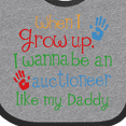 thumbnail image 4 of Inktastic Auctioneer Like Daddy Boys or Girls Baby Bib, 4 of 4
