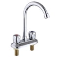 thumbnail image 1 of Grifo para lavabo de baño, núcleo de válvula de cartucho de cerámica para un rendimiento confiable en su baño moderno (caño giratorio de 360 grados), 1 of 8